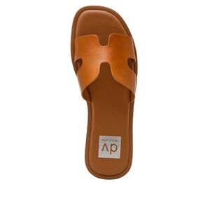 DV by Dolce Vita Women's Brown Slide Sandals